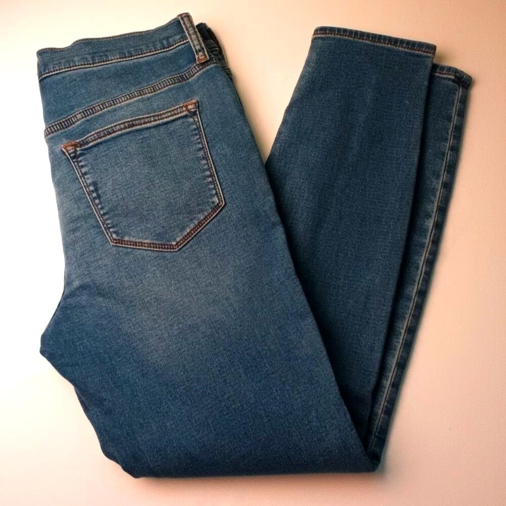 J.Crew Women Mid-Rise Skinny Jeans Blue Size 29/8 Button Fly Casual Stretch